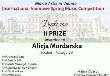 Nasza młoda skrzypaczka zdobywa kolejną nagrodę